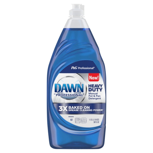 Dawn Professional Heavy Duty Manual Pot and Pan Dish Soap Detergent, 8 x 38 oz Case - DOT product image 2