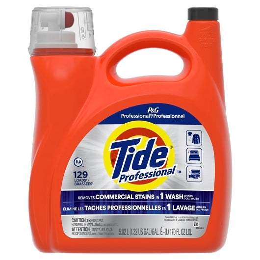 Tide Professional Laundry Detergent Liquid He Original 129 Load, 4 x 170 oz Case - Cleaners & Sanitizers