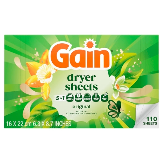 Gain Base Sheet Original, 6 x 110 ct Case - Pantry Ingredients