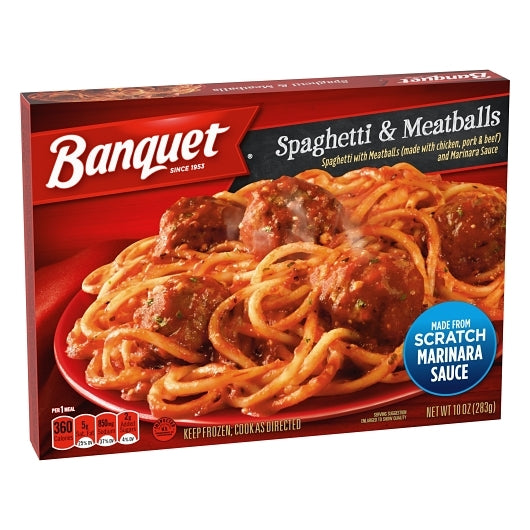 Banquet Classic Spaghetti And Meatballs, 12 x 10 oz Case - DOT product image 2