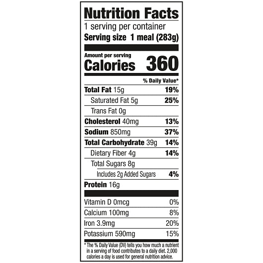 Banquet Classic Spaghetti And Meatballs, 12 x 10 oz Case - Alternate product angle or state