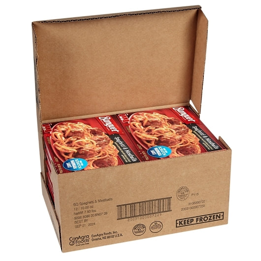 Banquet Classic Spaghetti And Meatballs, 12 x 10 oz Case - Pantry Ingredients