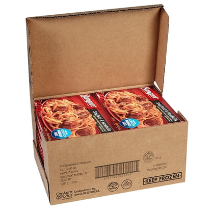 Banquet Classic Spaghetti And Meatballs, 12 x 10 oz Case - Pantry Ingredients