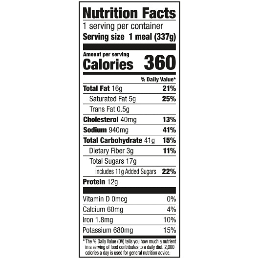 Banquet Classic Meatloaf Meal, 12 x 11.88 oz Case - DOT product image 4