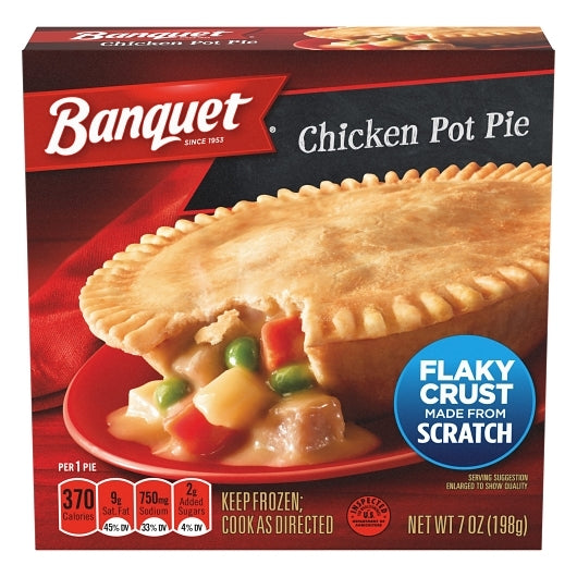 Banquet Chicken Pot Pie, 24 x 7 oz Case - Bakery & Desserts