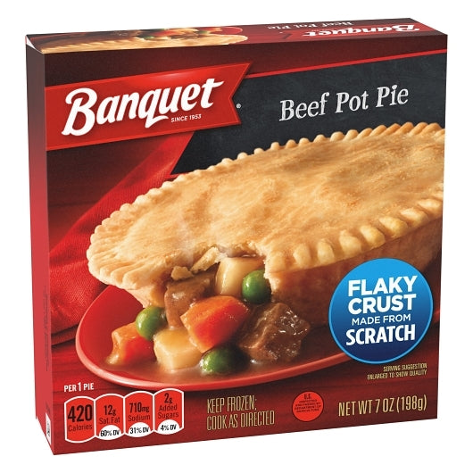 Banquet Beef Pot Pie, 24 x 7 oz Case - DOT product image 4
