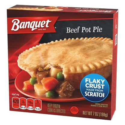 Banquet Beef Pot Pie, 24 x 7 oz Case - DOT product image 5