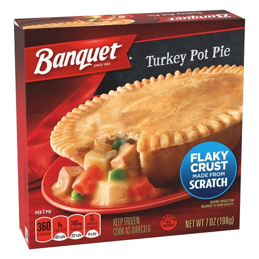 Banquet Turkey Pot Pie, 24 x 7 oz Case - DOT product image 4