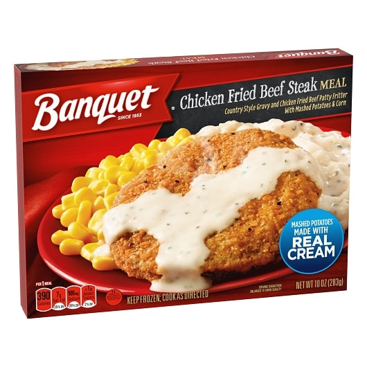 Banquet Classic Chicken Fried Beef Steak Meal, 12 x 10 oz Case - DOT product image 3