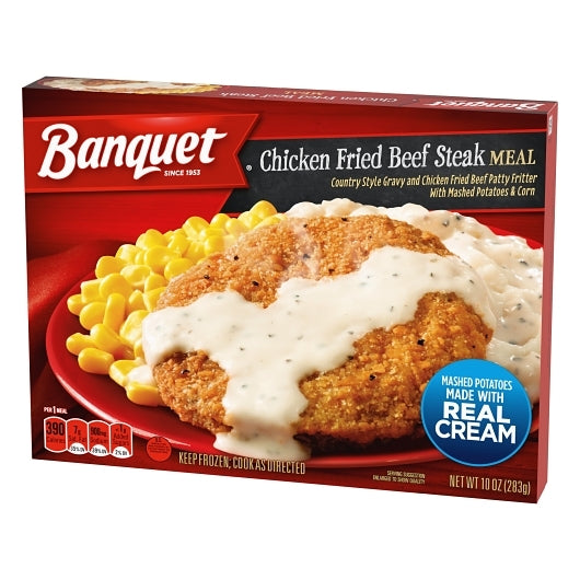Banquet Classic Chicken Fried Beef Steak Meal, 12 x 10 oz Case - DOT product image 4