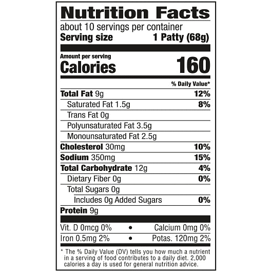 Banquet Chicken Breast Patties Bagged, 8 x 24 oz Case - DOT product image 4