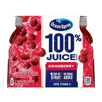 Ocean Spray 100% Cranberry Juice, 4 x 6 x 10 oz Case - DOT product image 4