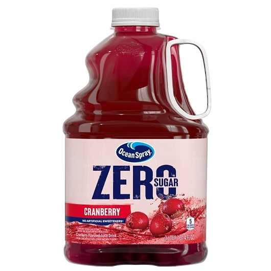 Ocean Spray Zero Sugar Cranberry Juice, 6 x 101.4 fl oz Case - Beverages