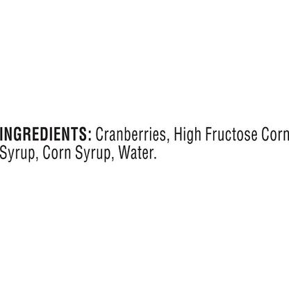 Ocean Spray Jellied Cranberry Sauce, 6 x 117 oz Case - Ingredients label