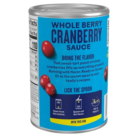 Ocean Spray Whole Berry Cranberry Sauce, 24 x 14 oz Case - DOT product image 4