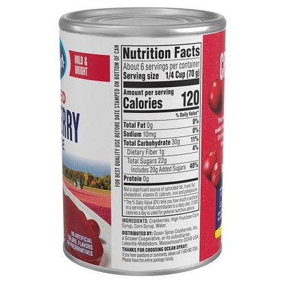 Ocean Spray Jellied Cranberry Sauce, 24 x 14 oz Case - DOT product image 3