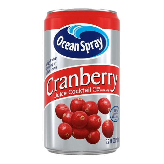 Ocean Spray Cranberry Juice, 24 x 7.2 fl oz Case - Juices