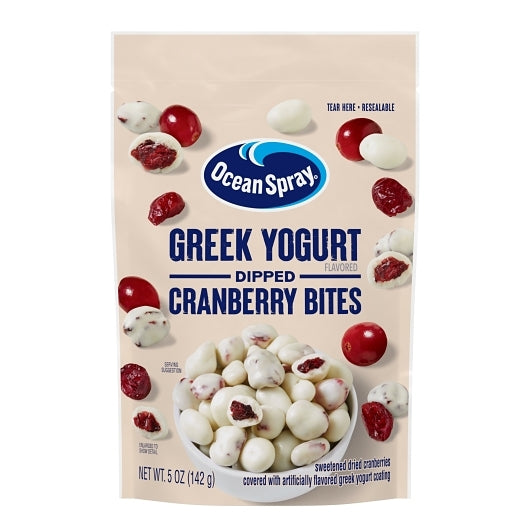 Ocean Spray Craisins Greek Yogurt Covered, 12 x 5 oz Case - Cheese & Dairy