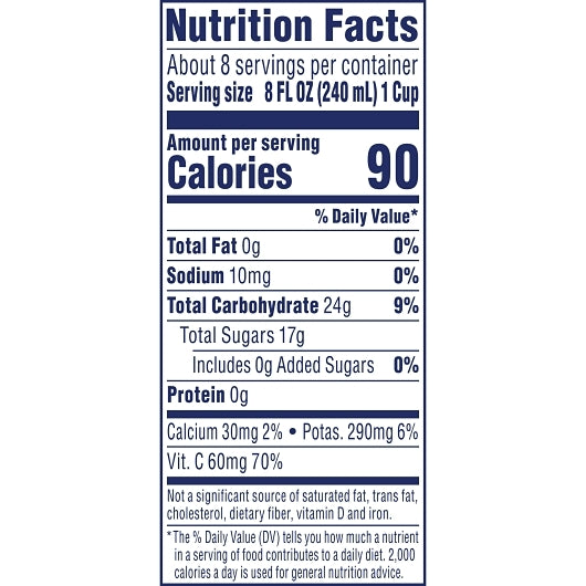 Ocean Spray 100% Grapefruit Juice, 8 x 60 fl oz Case - DOT product image 6