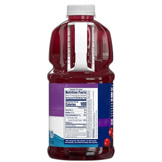 Ocean Spray Drink Cranberry Grape Juice Drink, 6 x 101.4 fl oz Case - DOT product image 3