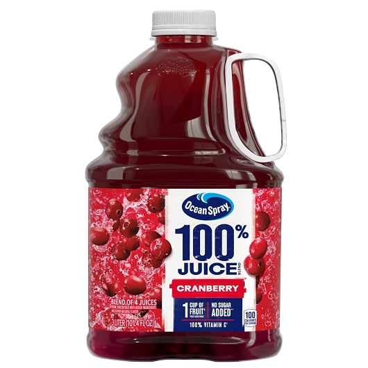 Ocean Spray Cranberry Juice 100%, 6 x 101.4 fl oz Case - Juices