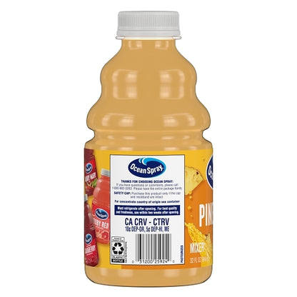 Ocean Spray Bar Pac Pineapple Juice, 12 x 32 fl oz Case - DOT product image 2