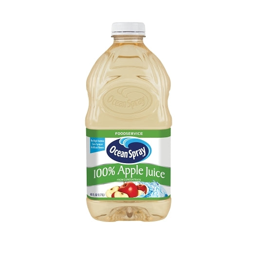Ocean Spray 100% Apple Juice, 8 x 60 fl oz Case - Fruit & Sides