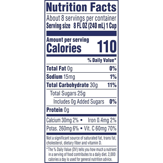 Ocean Spray 100% Ruby Red Grapefruit Juice, 8 x 60 fl oz Case - DOT product image 8