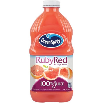 Ocean Spray 100% Ruby Red Grapefruit Juice, 8 x 60 fl oz Case - DOT product image 2