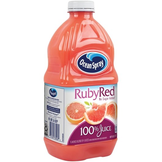 Ocean Spray 100% Ruby Red Grapefruit Juice, 8 x 60 fl oz Case - DOT product image 4