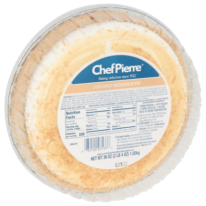 Chef Pierre 10 Inch Coconut Meringue Pie, 6 x 36 oz Case - DOT product image 3