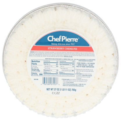 Chef Pierre Strawberry Cream Pie, 6 x 27 oz Case - Bakery & Desserts