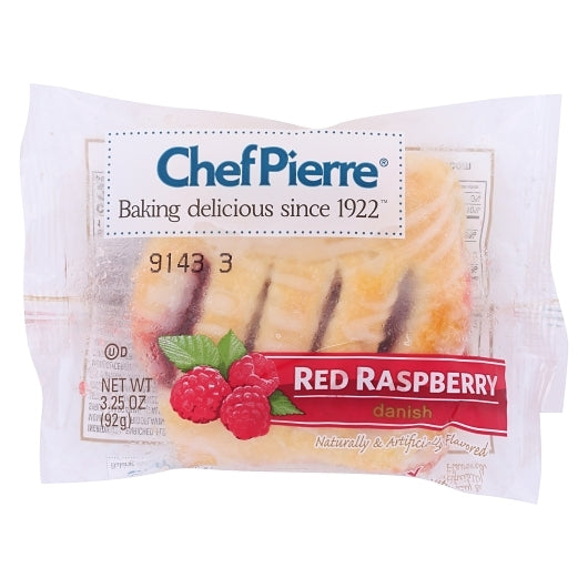 Chef Pierre Assorted Individually Wrapped Danishes, 1 x 24 ct Case - Bakery & Desserts