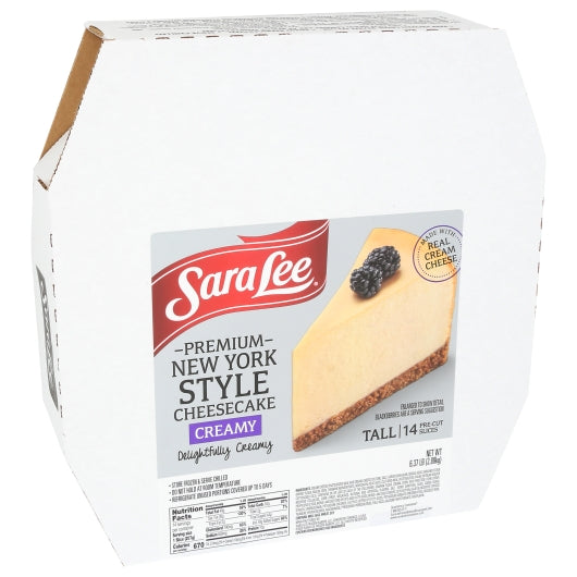 Sara Lee 10 Inch Restaurant Reserve Sliced Classic Tall New York Style Cheesecake, 2 x 102 oz Case - DOT product image 2