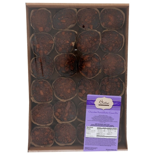 Bistro Collection Individual Peanut Butter Creme Pie, 24 x 3.1 oz Case - Bakery & Desserts