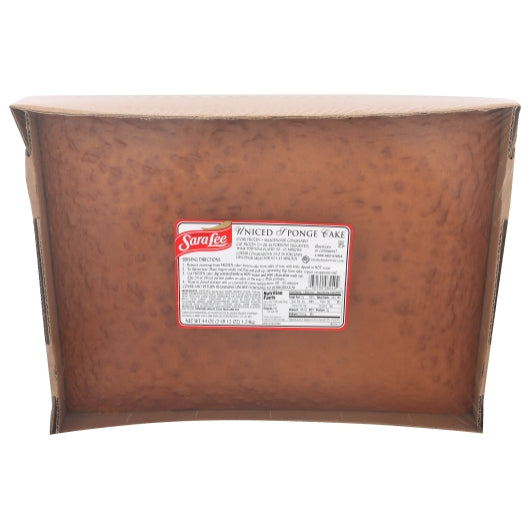 Sara Lee 12" x 16" Uniced White Sponge Cake, 4 x 44 oz Case - Bakery & Desserts