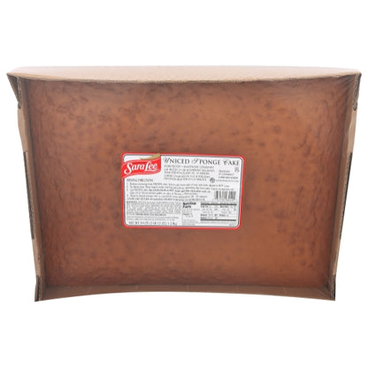 Sara Lee 12" x 16" Uniced White Sponge Cake, 4 x 44 oz Case - Bakery & Desserts
