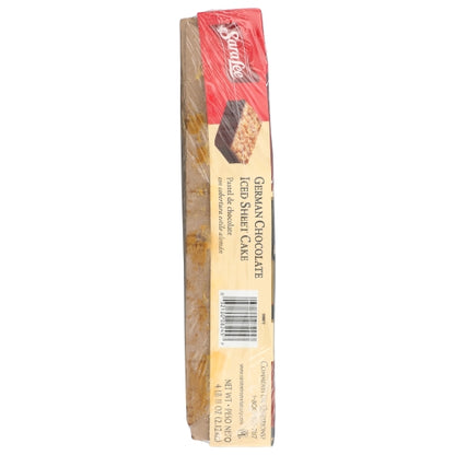 Sara Lee 12" x 16" Iced German Chocolate Sheet Cake, 4 x 75 oz Case - DOT product image 3