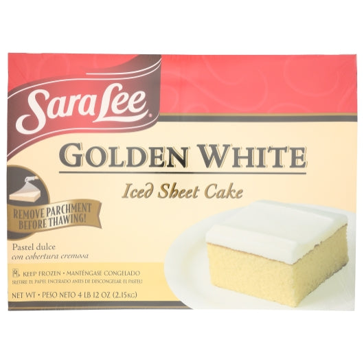 Sara Lee 12" x 16" Iced Golden White Sheet Cake, 4 x 76 oz Case - DOT product image 3