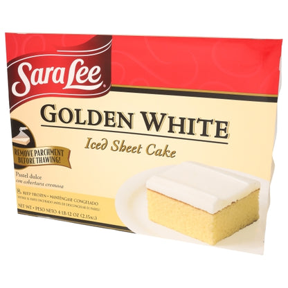 Sara Lee 12" x 16" Iced Golden White Sheet Cake, 4 x 76 oz Case - DOT product image 6