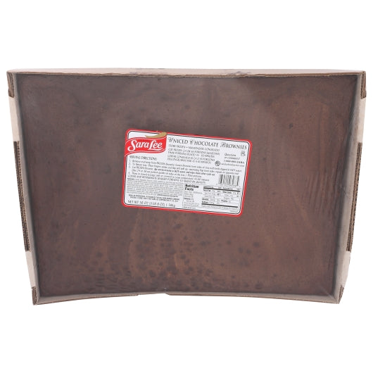 Sara Lee 12" x 16" Uniced & Uncut Chocolate Brownie, 4 x 56 oz Case - Bakery & Desserts