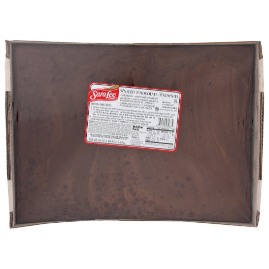 Sara Lee 12" x 16" Uniced & Uncut Chocolate Brownie, 4 x 56 oz Case - DOT product image 2