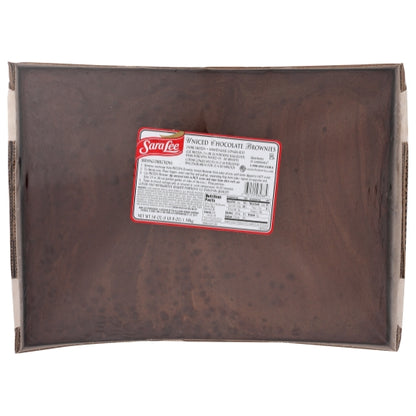 Sara Lee 12" x 16" Uniced & Uncut Chocolate Brownie, 4 x 56 oz Case - DOT product image 2