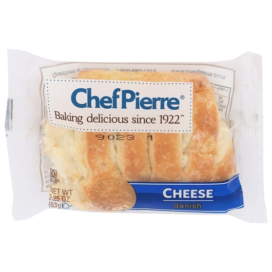 Chef Pierre Assorted Individually Wrapped Danishes, 1 x 24 ct Case - Front/center packaged product image