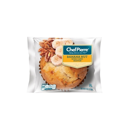 Chef Pierre Individually Wrapped Muffin Variety Pack: 12 Blueberry, 6 Bran & 6 Banana Nut Muffin, 1 x 24 ct Case - DOT product image 3