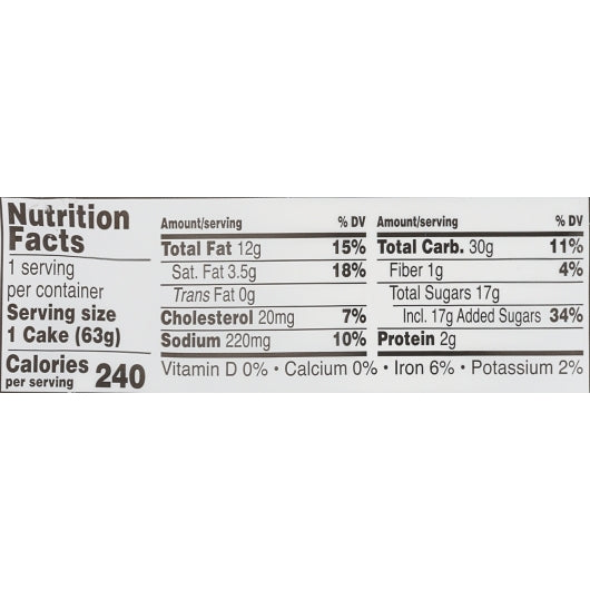 Sara Lee Individually Wrapped Carrot Cake, 24 x 2.25 oz Case - DOT product image 4