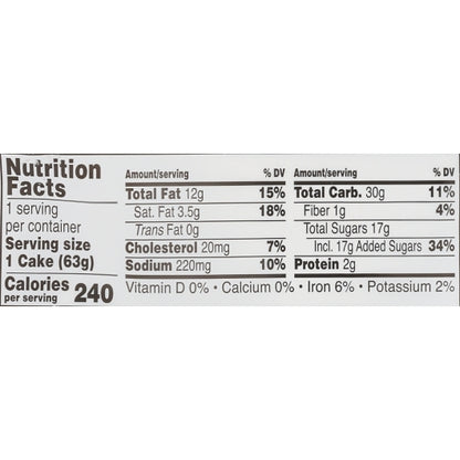 Sara Lee Individually Wrapped Carrot Cake, 24 x 2.25 oz Case - DOT product image 4
