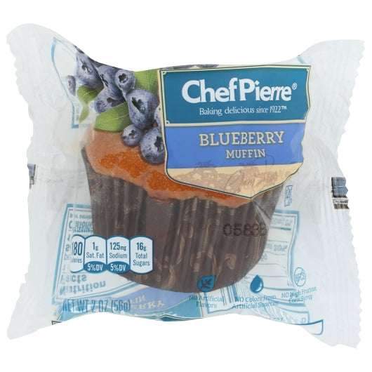 Chef Pierre Individually Wrapped Blueberry Muffins, 48 x 2 oz Case - DOT product image 2
