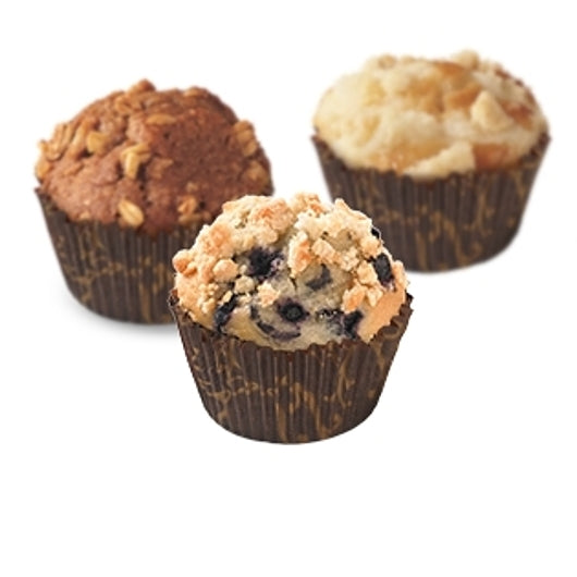 Chef Pierre 2oz Muffin Variety Pack: 48 Blueberry, 24 Bran & 24 Cheese Streusel Muffins, 1 x 4 ct Case - DOT product image 4