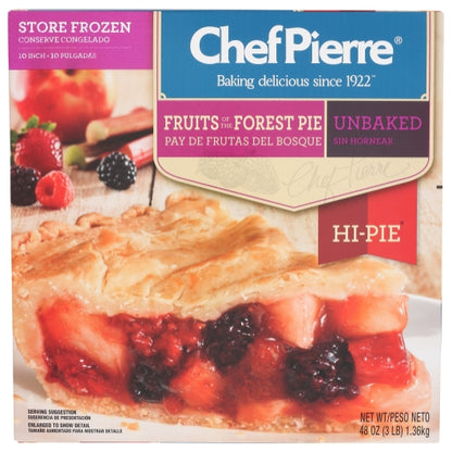 Chef Pierre Unbaked Forest High Fruit Hi-Pie, 6 x 48 oz Case - DOT product image 2